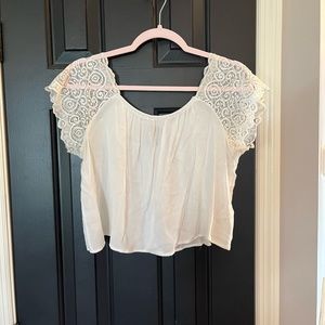 White crop top